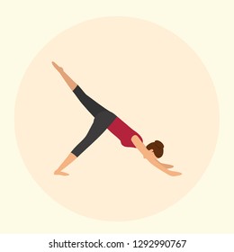 Yoga Poses Icon Vector Graphic Download Template Modern