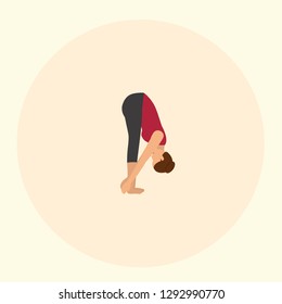 Yoga Poses Icon Vector Graphic Download Template Modern
