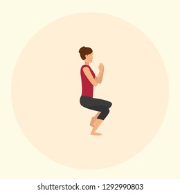 Yoga Poses Icon Vector Graphic Download Template Modern