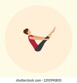 Yoga Poses Icon Vector Graphic Download Template Modern
