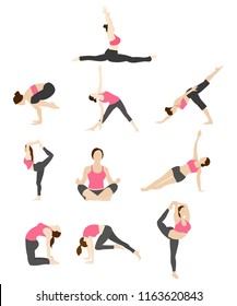 Yoga Poses Illustrations