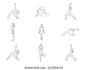 
Yoga poses line art Images, Stock Photos, and Vectors exercises Line drawing  Images, Stock Photos, and Vectors, exercises Poses Line Drawing Vector Images, health, Yoga Vector SVG Icon, SVG vector
 svg