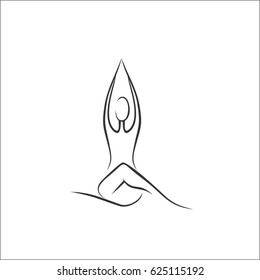 Yoga Poses Line Draw Stock Vector (Royalty Free) 625115192 | Shutterstock