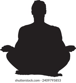 Posadas de yoga para hombre IMAGEN NEGRA