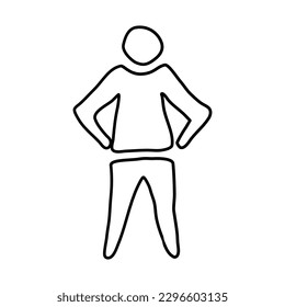 El yoga plantea ilustraciones del vector de iconos de contorno