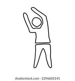 El yoga plantea ilustraciones del vector de iconos de contorno