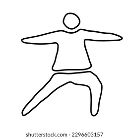 Yoga poses outline icon vector illustrations