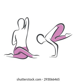 Yoga poses, yoga pants