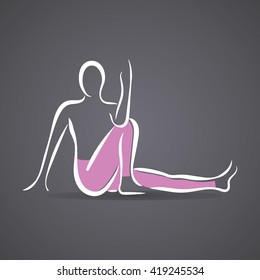 Yoga poses, yoga pants, Pose dedicated to sage