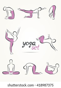 Yoga poses, yoga pants, yoga set