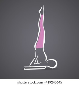 Yoga poses, yoga pants, Shoulder stand pose