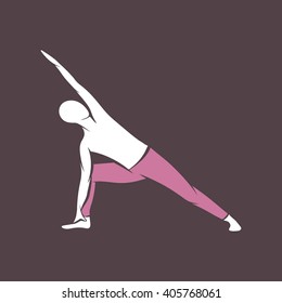 Yoga poses, yoga pants, side angle extended