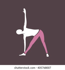 Yoga poses, yoga pants, Triangle pose