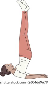  Yoga poses of vector art