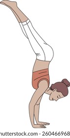  Yoga poses of vector art