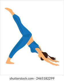  Yoga poses vector illustration. Yoga poses vector Hand drawing yoga pose icon
