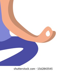 Yoga Poses vector illustration. People doing yoga isolated.