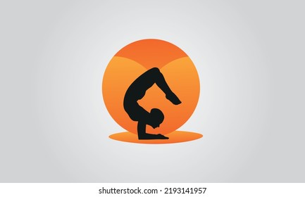 yoga poses woman in black. isolated female yoga poses .