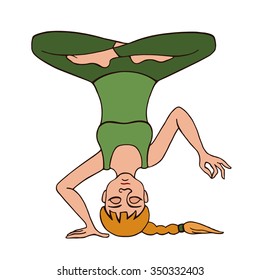 Yoga position do yoga teacher