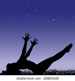 Yoga position - matsyasana 