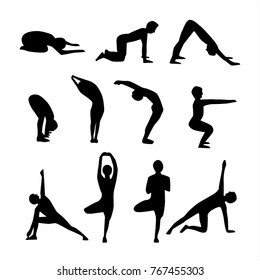 Yoga Position Silhouette