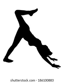Yoga position, sumeru asana ,vector 