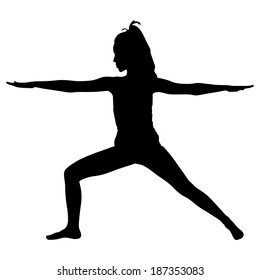 Yoga position - trikonasana