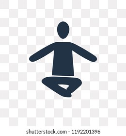 Yoga Position vector icon isolated on transparent background, Yoga Position transparency concept can be used web and mobile