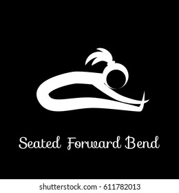  Yoga Position. Vector Silhouette Illustration. Vector graphic design or logo element for spa center, studio, class, center, poster. Yoga retreat. 