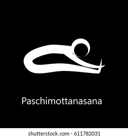  Yoga Position. Vector Silhouette Illustration. Vector graphic design or logo element for spa center, studio, class, center, poster. Yoga retreat. 
