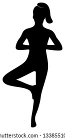 Yoga position - vrksasana