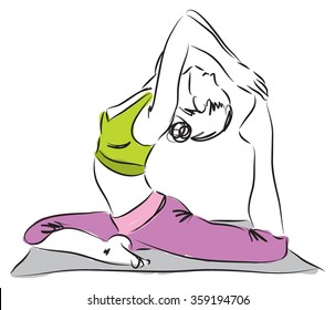 yoga posture illustration