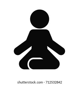 yoga posture symbol icon