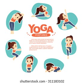 Yoga Postures Infographics