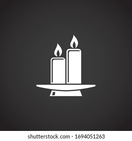 Yoga related icon on background for graphic and web design. Creative illustration concept symbol for web or mobile app.