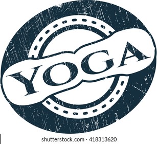 Sello de goma de yoga