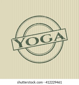 Sello de caucho de yoga con textura gruesa