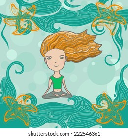 yoga at the seaside