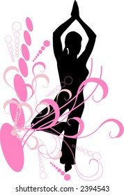 yoga series fancy background