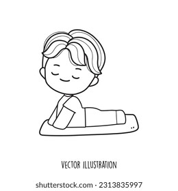 yoga set collection vector illustration