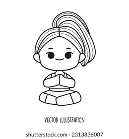 ilustración vectorial de la colección de conjuntos de yoga