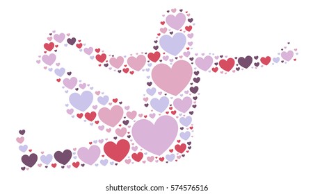 yoga shape design vector illustration 