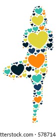 yoga shape design vector illustration 