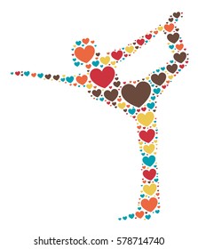 yoga shape design vector illustration 