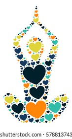 yoga shape design vector illustration 