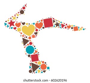yoga shape design vector illustration 