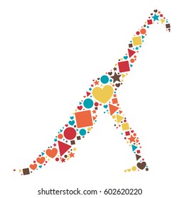 yoga shape design vector illustration 