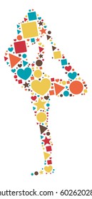 yoga shape design vector illustration 