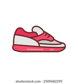 Yoga Shoes Filled Icons , Vector illustration