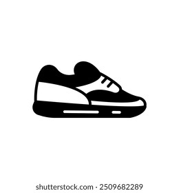 Yoga Shoes Glyph Icon, Vector illustration